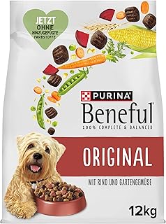 Beneful Original Hundefutter trocken, mit Rind und Gartengemüse, 1er Pack (1 x 12kg)