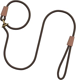 Hundeleine mit Zugstopp & Halsband, 150 cm Trainingsleine aus robustem Nylonseil, Slip Lead Leine…