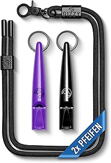 GIZZY® 2X Hundepfeife lauter & weitreichender Pfeifton I 2X Hundepfeifen ideal als Erziehungshil…