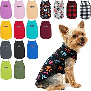 BEAUTYZOO Hundepullover Fleece Weste Hund Kleidung Winter Warme Hundeweste für Kleine Hunde Weic…