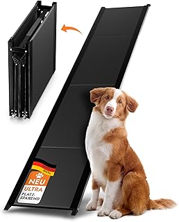 Hunderampe – 1,80 m Ultra-lang – [Einstiegstraum] – stabile Premium Hunderampe Auto klappbar – An…