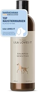LILA LOVES IT Shampoo Sensitive für Hunde – Hundeshampoo mit Aloe Vera, Mandelöl, Ringelblume…