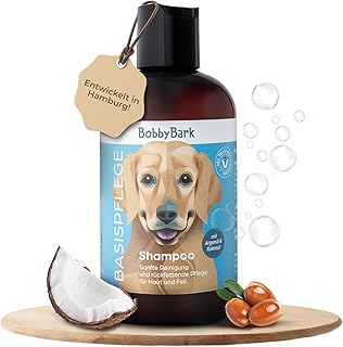 Hundeshampoo Basis-Pflege – Milde Fellpflege für alle Rassen – Schonende Reinigung mit Argan…