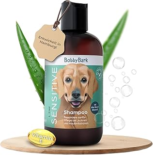Hundeshampoo Sensitive – Parfümfrei, Sanfte Pflege bei Juckreiz – Mit Aloe Vera & Vitamin E …