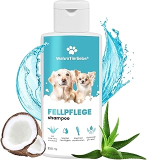Wahre Tierliebe Hundeshampoo – Rückfettend mit Optimalem PH-Wert und Ohne Silikone | Kokosnuss-E…