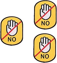 GALPADA 3 Stück Warnaufkleber Nicht Anfassen für Haustier-leine Auffällige Rückstandsfreie Ti…