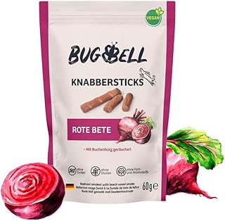 BugBell Softer Hundeleckerli mit Roter Bete 60g, Hundesnack, Dog Treats, Hypoallergen, Vegan, Ohn…