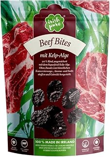 Irish Pure Beef Bites mit Kelp-Alge – Rinderhäppchen aus 90% Fleisch, Training Hund, Getreidefre…
