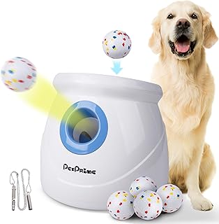 Pet Prime Automatischer Ballwerfer für Große Hunde, Ballwurfmaschine mit 3 Distanzstufen 3-20M …