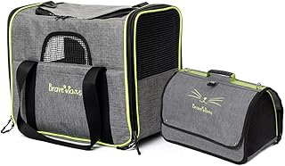 Brave Paws Tragetasche Haustier – Transporttasche Hund & Katze – Ideal für Katzen Transport & Hu…