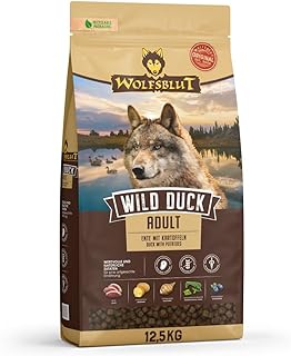 WOLFSBLUT – Wild Duck Adult | Trockenfutter mit natürlichen Zutaten und Superfoods für ausgew…
