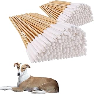 Hunde Wattestäbchen,200 PCS 12/15cm Ohrloch Reiniger Stäbchen Ohrenstäbchen Katzenwattestab La…