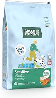 Green Petfood InsectDog Sensitive mit Insekten & Reis (1 x 10 kg) | Adult | Premium Trockenfutter…