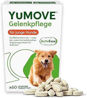 YuMOVE Gelenktabletten Hund Bis 5 Jahre 60 Stück – Patent Angemeldet ActivEase Grünlippmuschel …