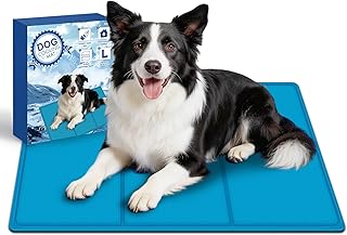 Kühlmatte Hund – 90*50CM Kühlmatte Katze, Langlebige Kratzfeste Oberfläche, Sicher Nicht-Gifti…