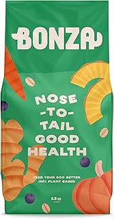 Bonza Veganes Hundefutter Trocken mit DHAgold, Kokosöl, Prä-& Probiotika und Omega-3 – Allergik…