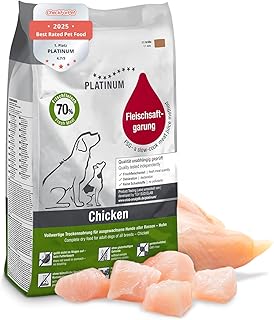 PLATINUM – Hundenahrung Adult Chicken aus Fleischsaftgarung – 5kg Hundefutter trocken nährstoffr…