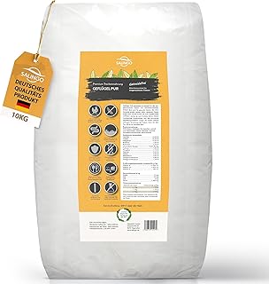 SALiNGO Premium Katzenfutter trocken 10kg Geflügel Pur 90% Fleischanteil, 10% Gemüse – Getreide…