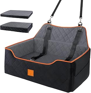 Hunde-Autositz für Hunde unter 25 kg oder 2 kleine Hunde, Sicherheits-Memory-Schaum-Autositz mit…