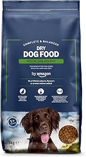 by Amazon – Vollwertiges Hundetrockenfutter für ausgewachsene Hunde, Reich an Lamm und Reis, 1…