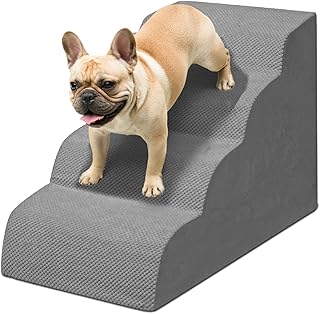 Niubya Hundetreppe für Kleine Hunde, H52 cm, für Katzentreppe Hundetreppe Bett und Sofa, älter…