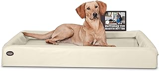 SABRO KUDDE Orthopädisches Hundebett – Martin Rütter – Hochwertiges Kunstleder – Waschbar…