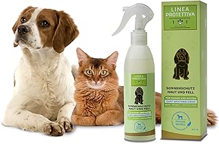 Natürlicher Sonnenschutz Spray für Hunde und Katzen, 250ml – Schützt vor Sonnenstrahlen und So…
