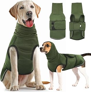 IECOii Hunde-Kapuzenpullover, atmungsaktiv, für Gewitter, Feuerwerk, Tierarztbesuche, Trennung, …