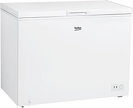 Beko CF316EWN Gefriertruhe, Kühltruhe, 308 l Nutzvolumen, 1 Gefriergutkorb, Temperaturalarm, Tra…