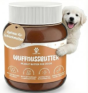 Wuffnussbutter Erdnussbutter für Hunde & Welpen – 100% natürlich mit viel Protein – Hundefutter…