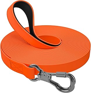 X XBEN Wasserdicht Schleppleine für Hunde,3M 5M 10M 15M 20M 30M Gummierte Schleppleine mit Absch…