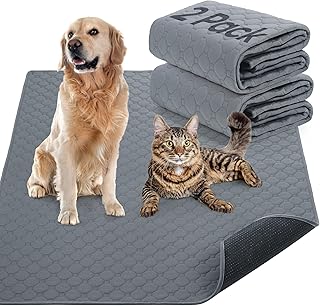 Wiederverwendbare Hundetrainingspads, 2 Stück, waschbare Welpen-Trainingspads, super saugfähig,…