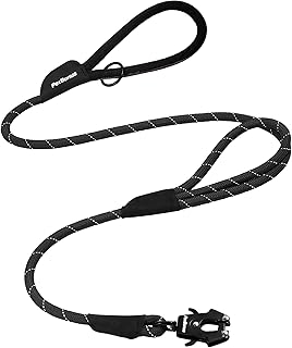 PetBonus Hundeleine mit Zwei Griffen, 150×1,2cm robuste Hundeleine große Hunde mit Schnellversc…