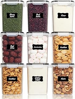 Vtopmart 2L Vorratsdosen Set, Müsli Schüttdose & Frischhaltedosen, BPA frei Kunststoff, luftdic…