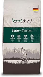 Venandi Animal – Premium Katzenfutter – Lachs, mit viel frischem Fisch, Trockenfutter, getrei…