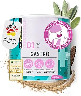 FAVLY – Gastro Pulver Magen Darmflora für Hunde 250g – Getreidefreies Ergänzungsfuttermitte…