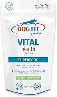 DOG FIT by PreThis® VITAL Health für Hunde – Natürliche Superfoods für Vitalität I Mit den V…