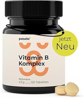 Vitamin B Komplex für Hunde – 120 Tabletten – Hochdosiert: Mit 8 B-Vitaminen (B1, B2, B3, B5, B6…