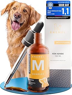 Multivitamin Hund Tropfen 100 ml – flüssige Vitamine für Hunde für leichte Einnahme, Hunde M…