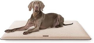 Knuffelwuff kuschelige Hundematte Calliope aus Teddy Material 120x80cm Beige – Hundekissen für g…