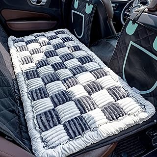 Haustierbett für Rücksitz, Hunde-Autobett für große Hunde, Deluxe-Plüsch-Reisebetten mit rut…