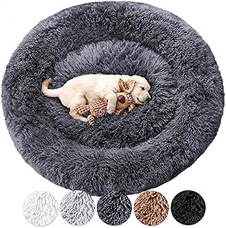 Wahre Tierliebe Hundebett Fluffy Wolke – Das Original, mit waschbarem Bezug Hundekissen, Hundekor…