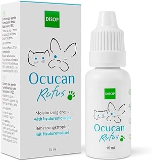 Augentropfen mit Hyaluronsäure für Hunde und Katze. Befeuchtende Tropfen für die Augen von Hun…