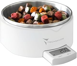 Futternapf für Haustiere, Futternapf für Hunde und Katzen, wiegt Kroketten und Lebensmittel, Sc…