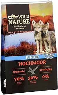 Dehner Wild Nature Hundefutter Hochmoor, Trockenfutter getreidefrei / zuckerfrei, für Welpen und…