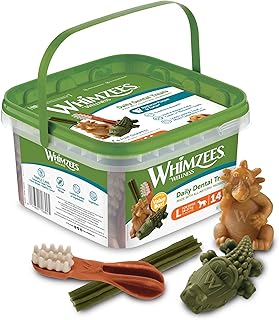 WHIMZEES Natürliche Getreidefreie Zahnpflegesnacks, Kaustangen für Hunde, Gemischte Vielfaltsbo…