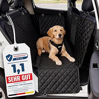Upgrade4cars Hundedecke Auto Rückbank Wasserdicht & Gepolstert | Hunde Autositz Schondecke | Rü…