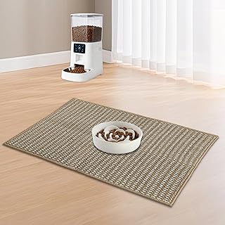 Antischlingnapf Hunde Keramik Kit, Slow Feeder Hundenapf Ø21cm mit 40cm x 60cm Platzdeckchen Hun…