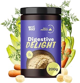 HEY HOLY Premium Digestive Delight | Darmkur für Hunde als Pulver | 200g Probiotika und Präbiot…