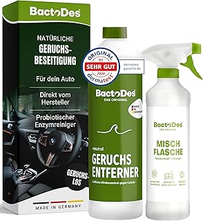 BactoDes Neutral Geruchsneutralisierer 1L I Geruchloser Enzymreiniger mit biologischer Mikrobenkr…